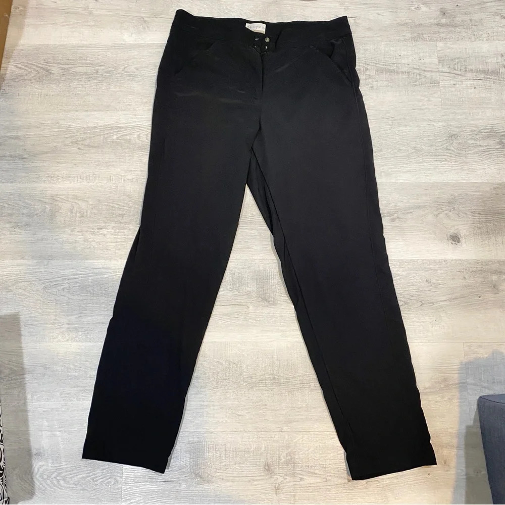 Lopez Golf Pants Size 10 Black Hiking Active Jogger Track Pant windbreaker
